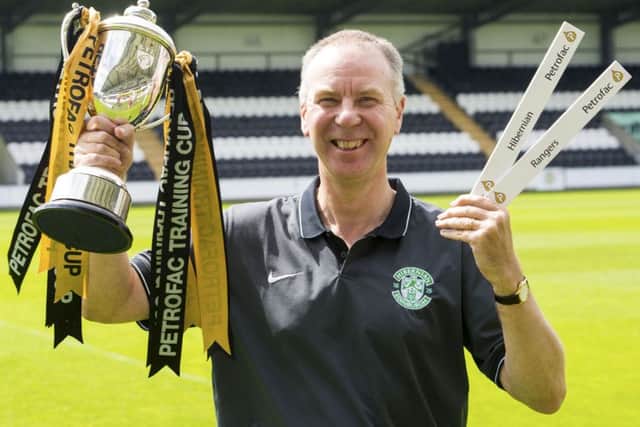 Hibs director of football operations George Craig was present as his club drew Rangers in the first round of the Petrofac Training Cup