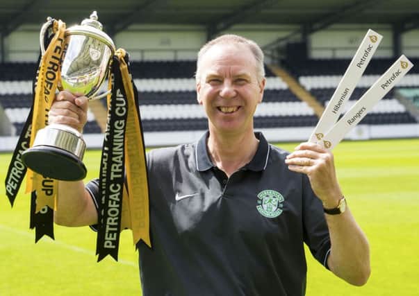 Hibs director of football operations George Craig was present as his club drew Rangers in the first round of the Petrofac Training Cup