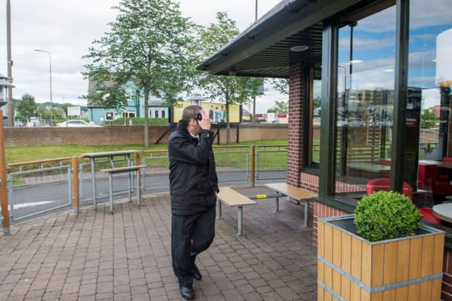 A bouncer is now working at Corstorphine McDonalds to stop under-16s entering without an adult. Picture: Ian Georgeson