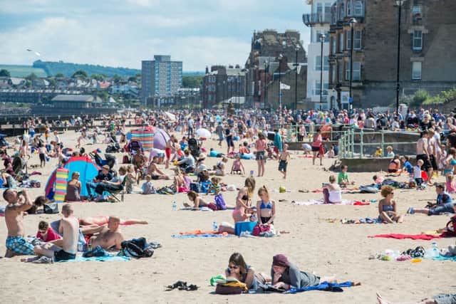 3000 people had signed up to party on Portobello beach. Picture: Ian Georgeson