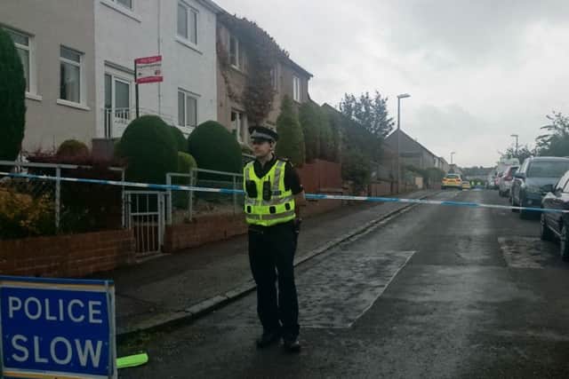 Police have sealed off the area. Picture: Kaye Nicolson