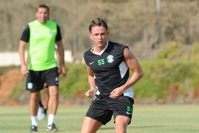 Hibs have said that any moves for Scott Allan are "unwelcome". Pic: Eric McCowat