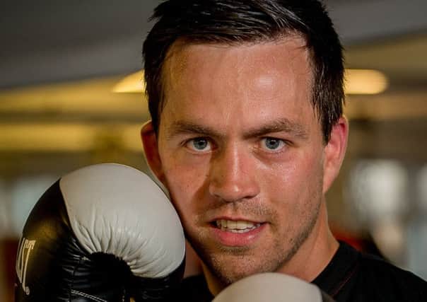 Kevin McBrierty, 29, in the Holyrood Gym, where he trains. Picture: Wullie Marr