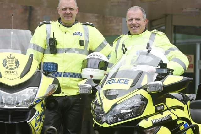 Inspector Ian Paul and Sergeant Kenny Strachan. Picture: Greg Macvean