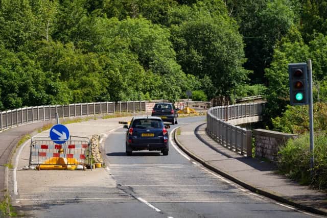 The mother was targeted as she waited at lights on the B704. Picture: Scott Taylor