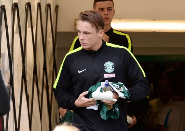 Scott Allan wants to leave Hibs for Rangers. Pic: SNS
