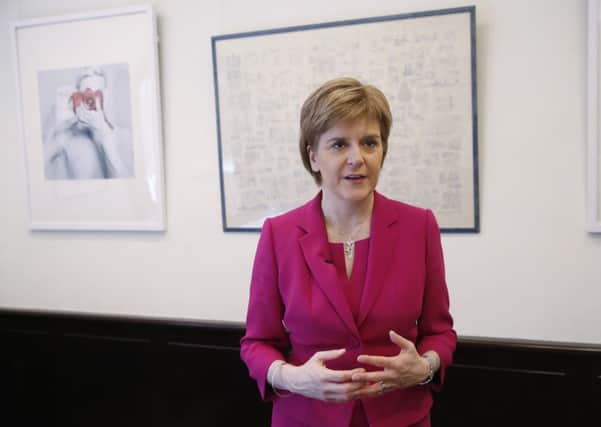 Nicola Sturgeon said that there would be a second referendum only when the people of Scotland voted for it. Picture: AP