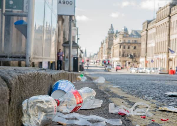 Is Edinburgh dirty and 'filled with debris? Picture: Ian Georgeson