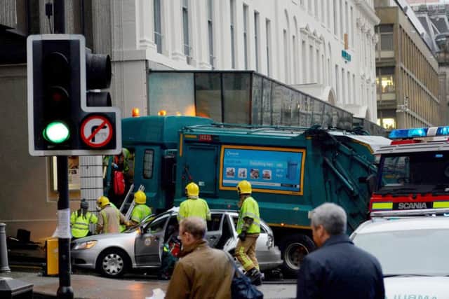 Glasgow's Queen Street, where the bin lorry lost control and killed six people. Picture: HEMEDIA