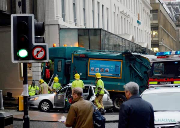 Glasgow's Queen Street, where the bin lorry lost control and killed six people. Picture: HEMEDIA