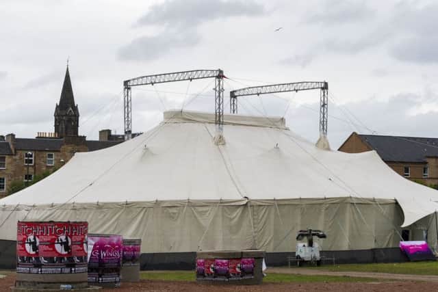 The Big Sexy Circus City tent at Fountainbridge.Picture: Scott Taylor