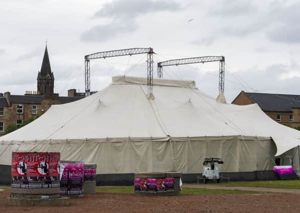 The Big Sexy Circus City tent at Fountainbridge.Picture: Scott Taylor