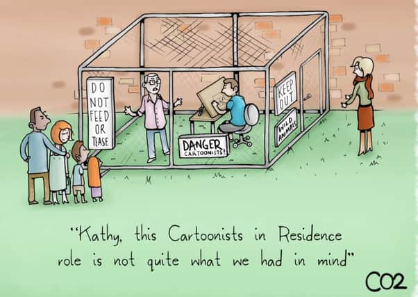 One of Cameron McPhail's zoo cartoons. Picture: comp