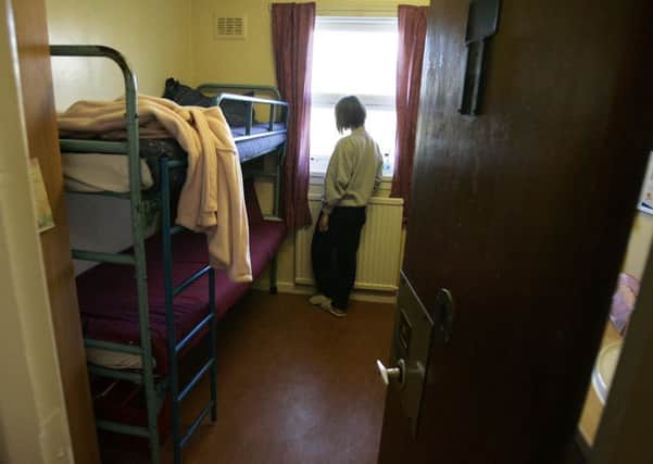 A female prisoner in a cell at Cornton Vale prison. Picture: PA