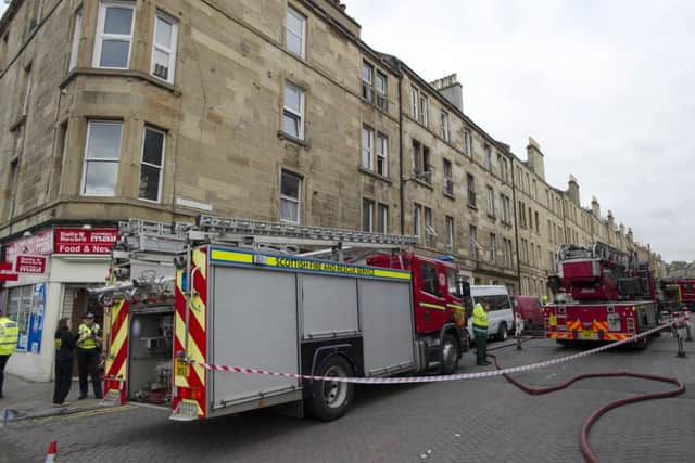Firefighters attended the blaze on Yeaman Place. Picture: Ian Rutherford