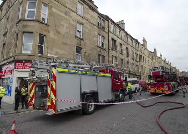 Firefighters attended the blaze on Yeaman Place. Picture: Ian Rutherford
