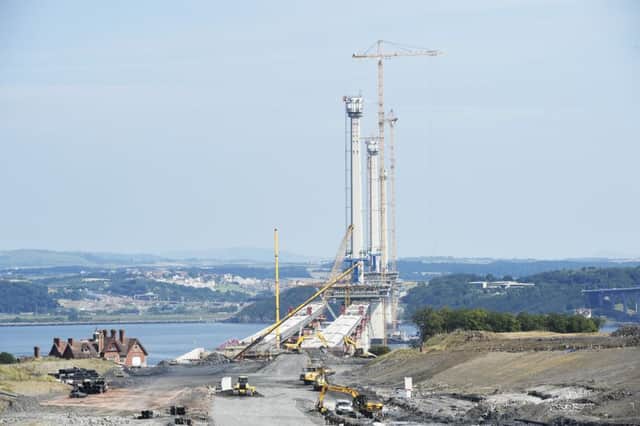 An approach to the Queensferry  Crossing. Picture : Greg Macvean
