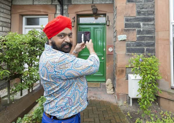 Tony Singh uses Periscope to market his Duddingston Park home. Picture: Malcolm McCurrach