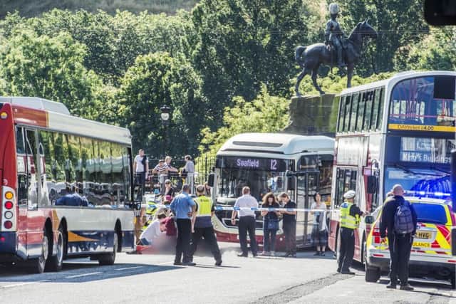 The area was closed to traffic after the incident. Picture: Phil Wilkinson