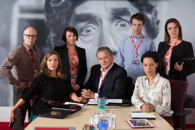 The cast of the BBC sitcom W1A. Picture: BBC