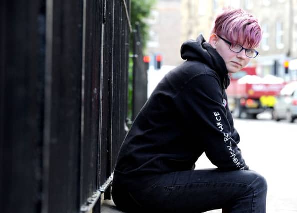 Jasper Williams has endured hate crimes relating to transgender. Picture: Lisa Ferguson