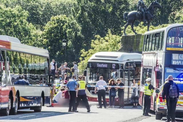 The scene of the accident. Picture: Phil Wilkinson