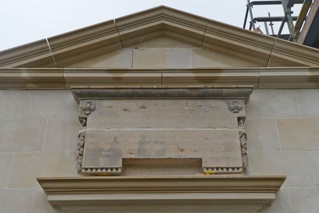 A memorial stone to John Williamson at the Botanic Cottage. Picture: Neil Hanna