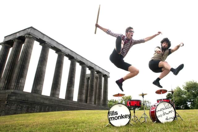French drumming duo Sebastien Rambaud and Yann Coste, one of thousands of acts who performed at another record-breaking Edinburgh Festival Fringe. Picture: Jane Barlow