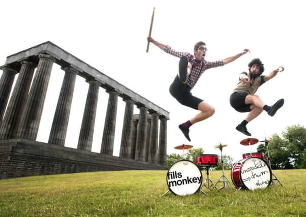 French drumming duo Sebastien Rambaud and Yann Coste, one of thousands of acts who performed at another record-breaking Edinburgh Festival Fringe. Picture: Jane Barlow