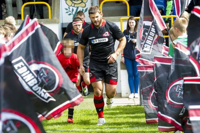 Edinburgh Rugby says children in the honour guard are enjoying a new, enhanced matchday experience. Picture: SNS