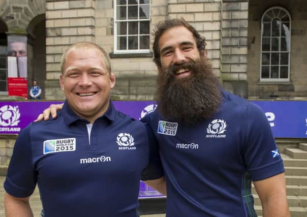 "Project players" WP Nel and Josh Strauss at the squad announcement yesterday.
 Picture: Ian Rutherford