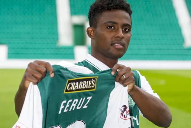Hibs boss Alan Stubbs was delighted to secure a loan deal for Islam Feruz, above
