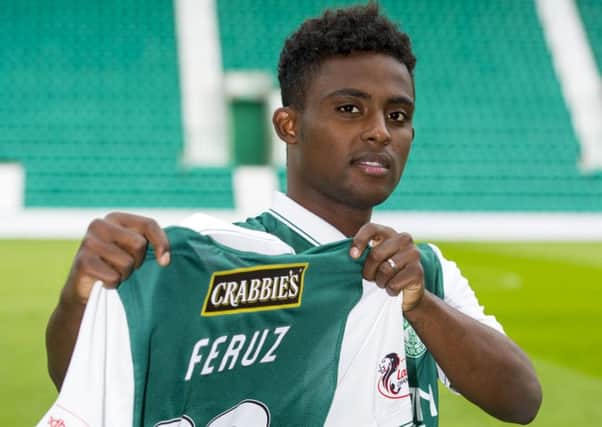 Hibs boss Alan Stubbs was delighted to secure a loan deal for Islam Feruz, above