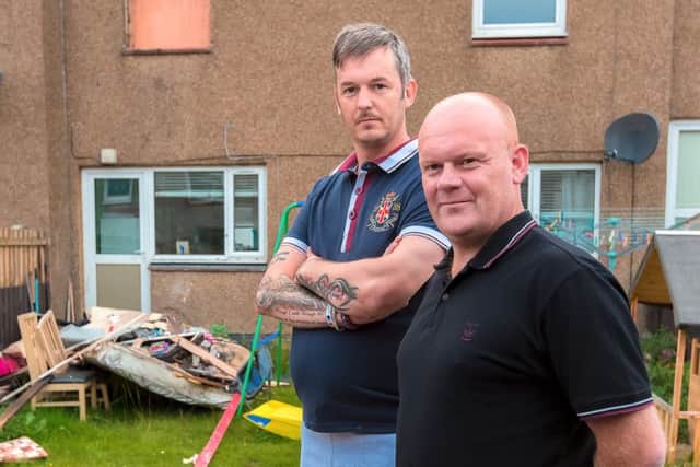Rescuers Gary Salmond, left, and Del Robertson. Picture: Malcolm McCurrach