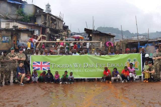 Local teams in Sierra Leone will play against the army. Picture: Comp