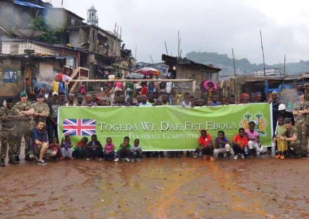 Local teams in Sierra Leone will play against the army. Picture: Comp