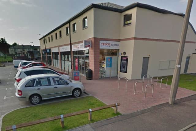 The man was robbed at the Tesco Express ATM on Stenhouse Place East. Picture: Google