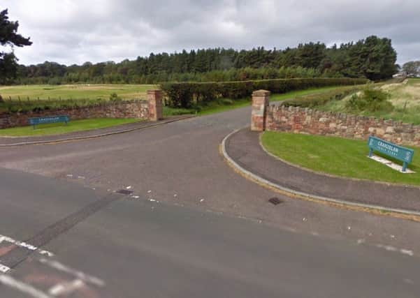 A witness said the bike had collided with the car as it left Craigielaw Golf Club. Picture: Google