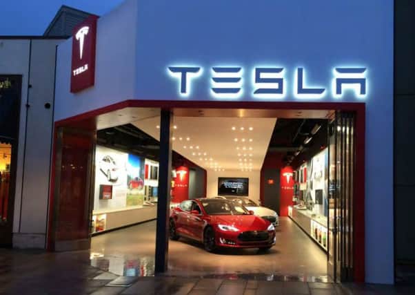 The Tesla showroom in Corte Madera, California. Picture: comp