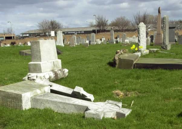 The attack took place at the Eastern Cemetery. Picture: Bill Henry