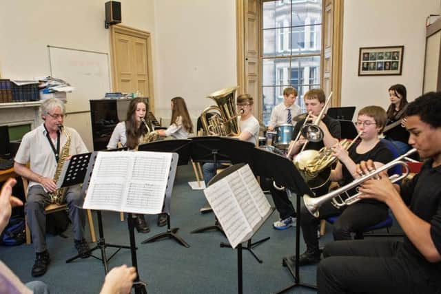 A lesson in progress at St Mary's Musich School