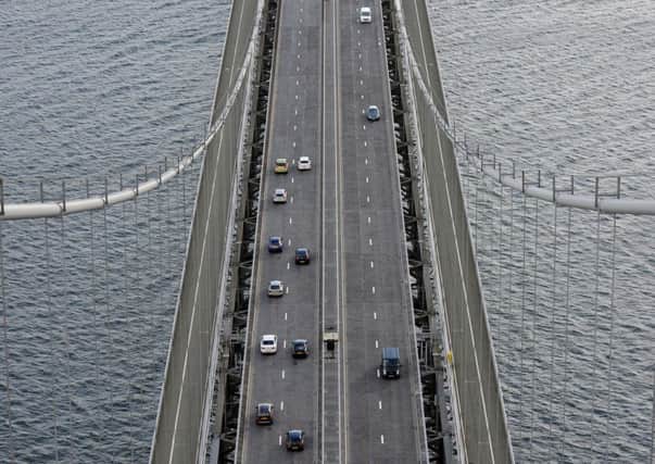 Drivers are facing delays northbound on the Forth Road Bridge. Picture: Jane Barlow