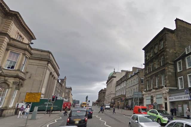 The men were seen running from Hanover Street to Rose Street. Picture: Google