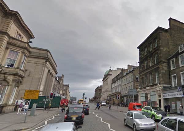 The men were seen running from Hanover Street to Rose Street. Picture: Google