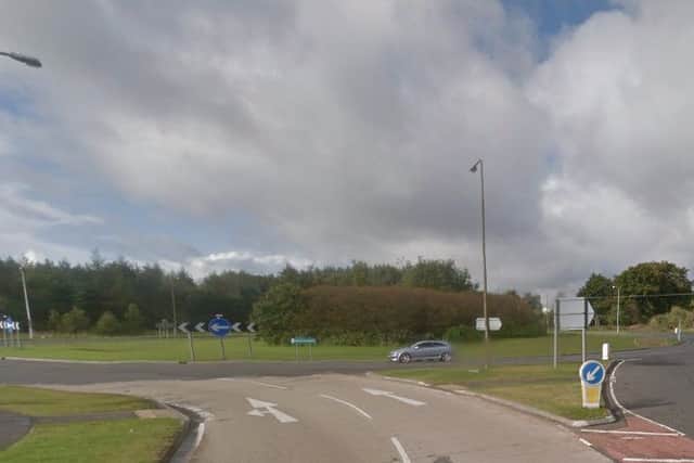 The crash happened at the Dechmont Roundabout. Picture: Google