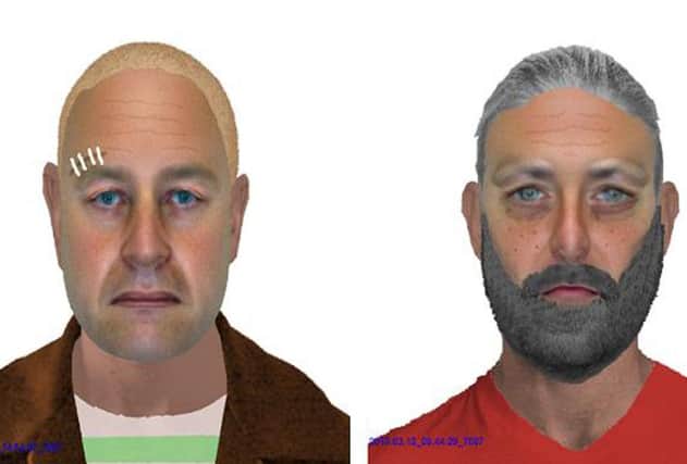 Police are keen to trace these two men. Picture: Police Scotland