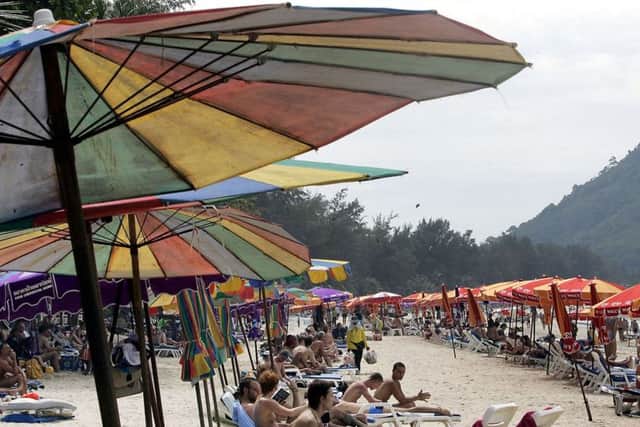 Patong beach in Thailand. Picture: AP Photo/Apichart Weerawong