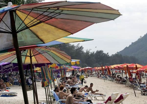 Patong beach in Thailand. Picture: AP Photo/Apichart Weerawong