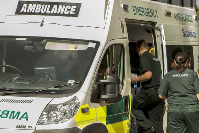 Ambulance crews are called out six times a day. Pic: Malcolm McCurrach