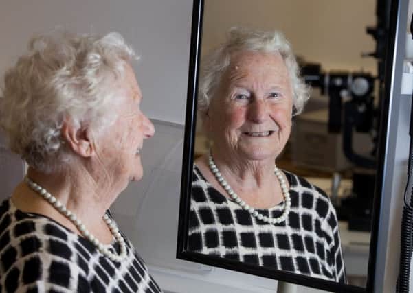 Joyce Cook underwent the operation and is much happier. Picture: SWNS